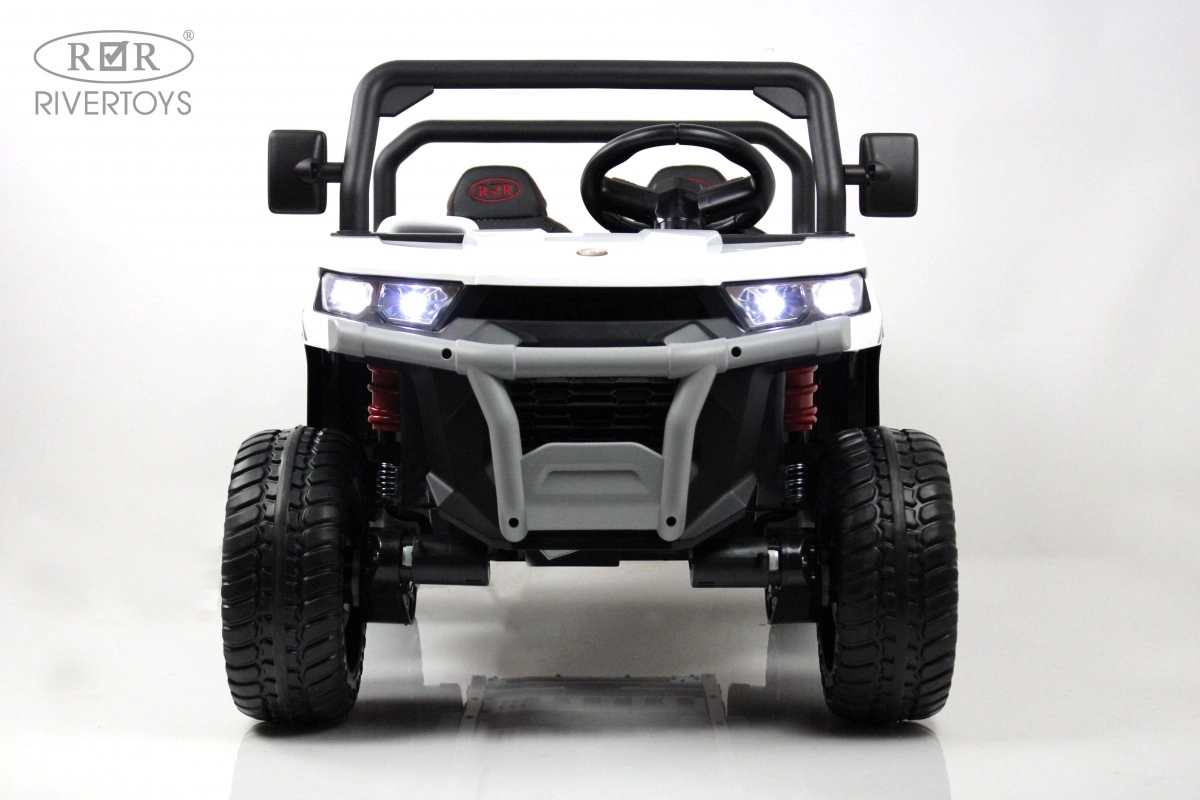 Детский электромобиль RiverToys H005HH белый iubtsm8bazkabrfjkv69eht2bznkwmlf