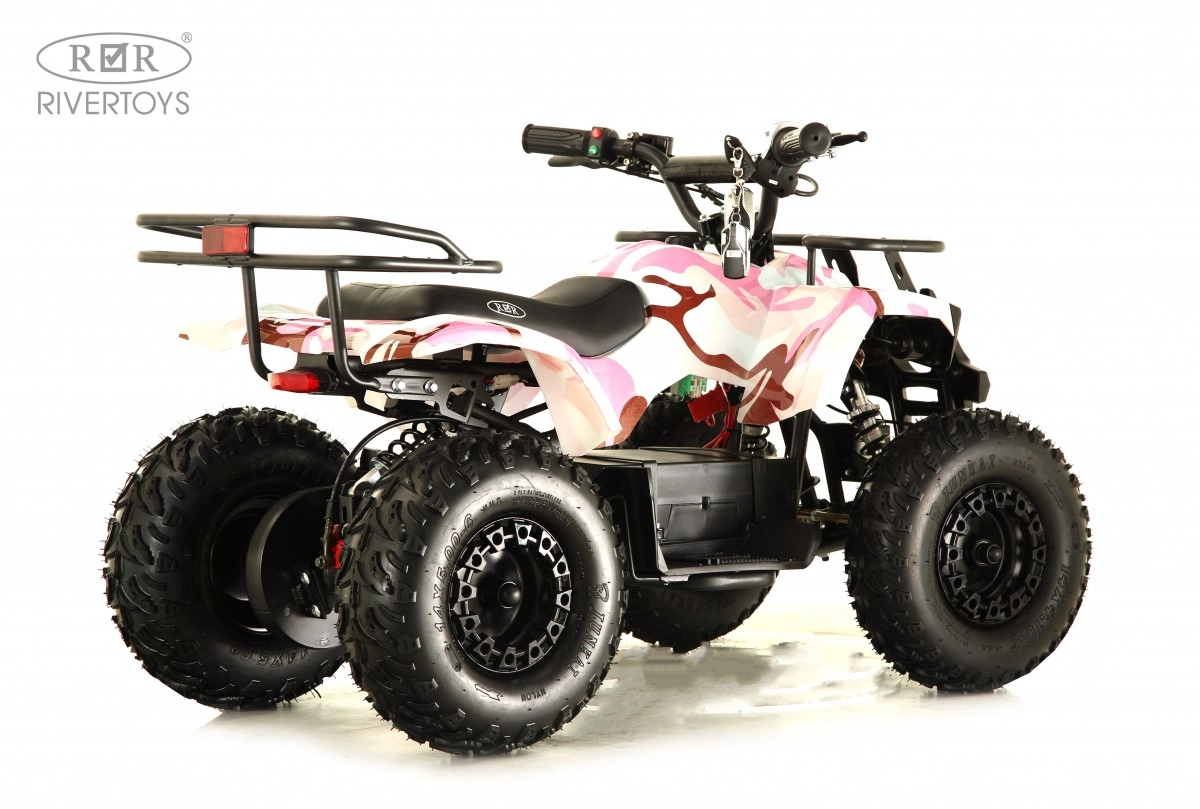 Детский электроквадроцикл RiverToys TIKI LUX розовый камуфляж orod9eptuef32pmjunc2a8v35i9cslnp