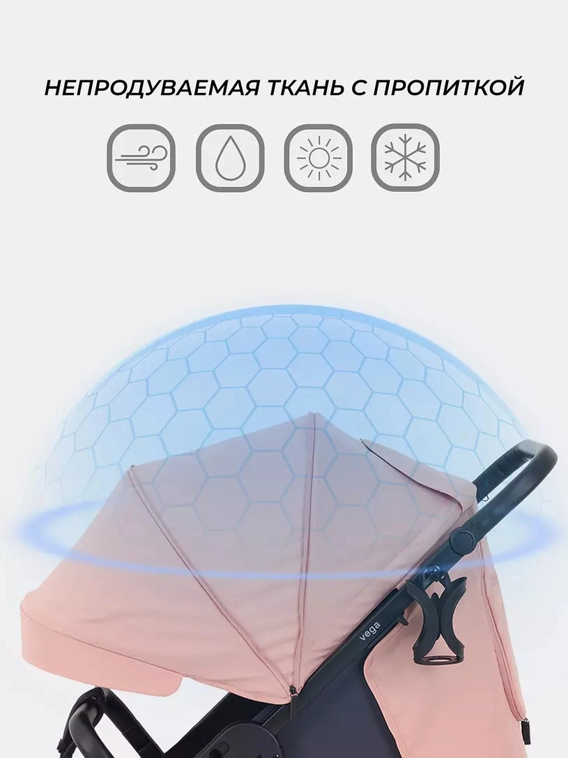 Детская прогулочная коляска Rant basic Vega RA105 Coral ulghytff3hfljmowpja2dlisek6buk7v