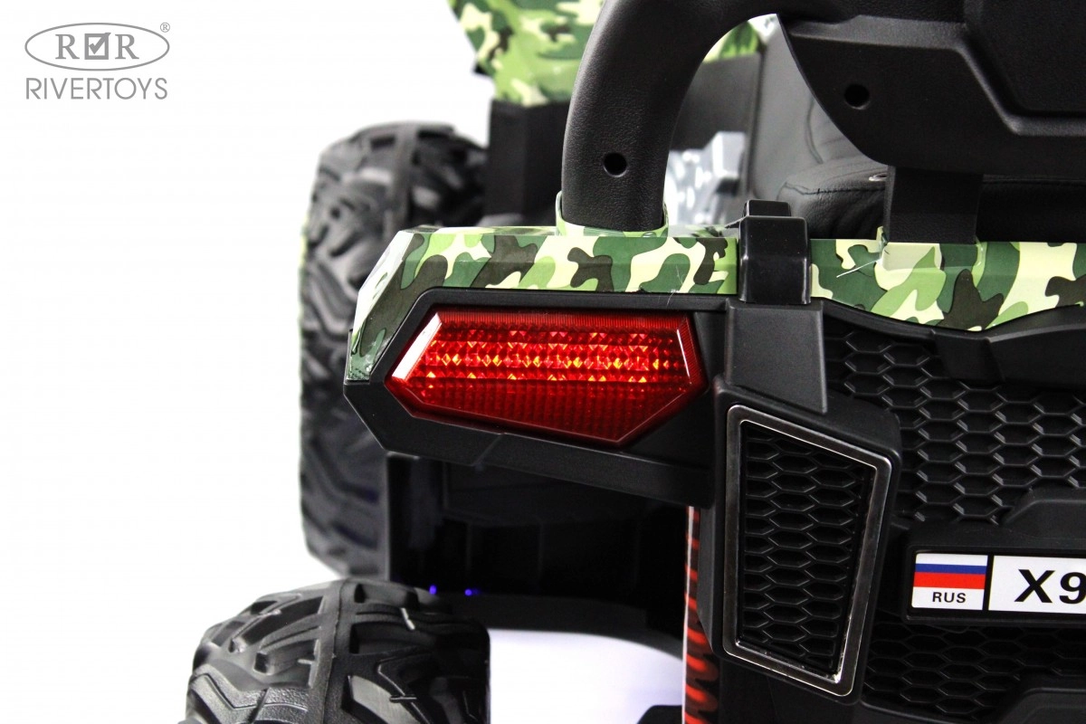 Детский электромобиль RiverToys X999XX зеленый камуфляж wbnxuv2oqrnz16et9d1nh4os1xl6gz4p