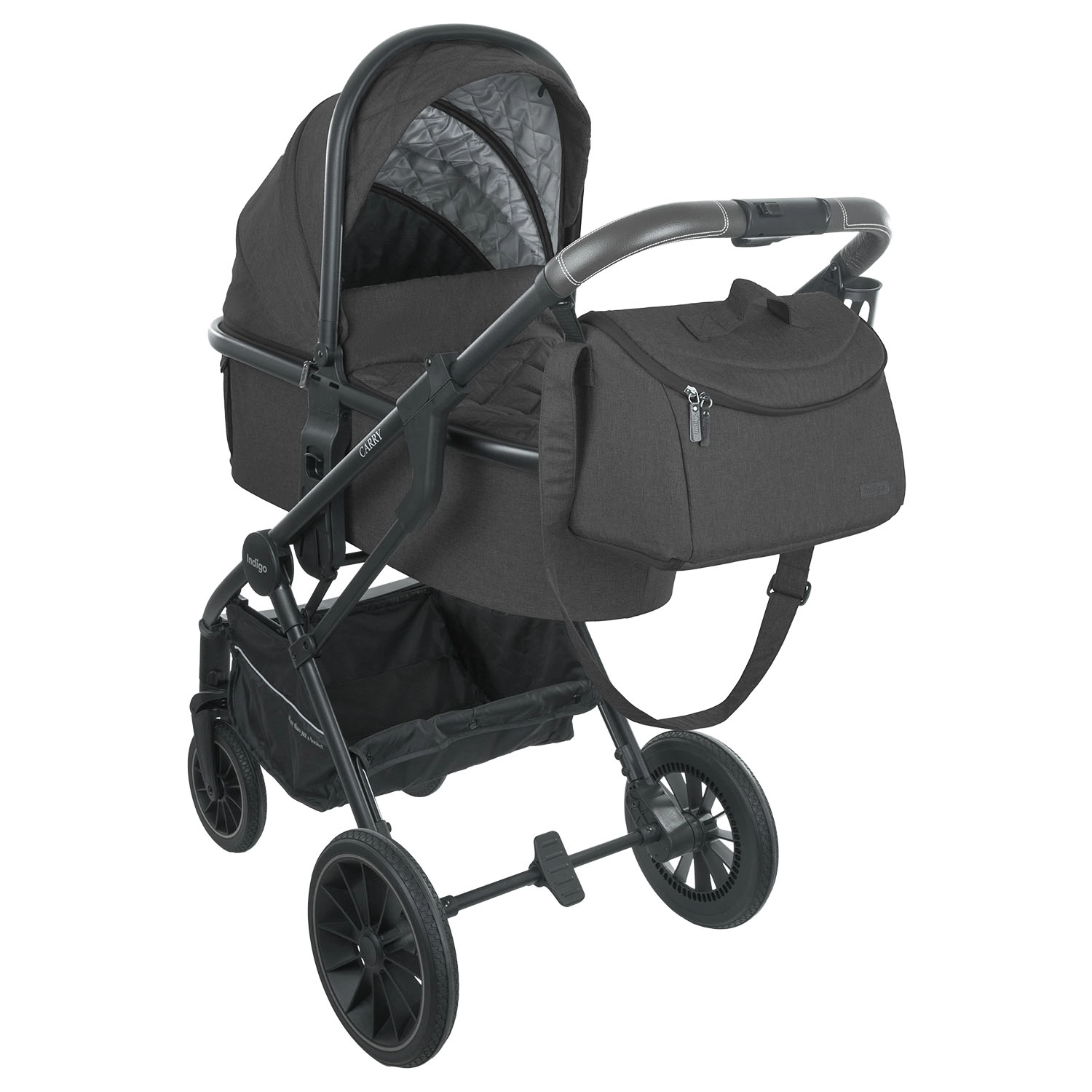 Коляска 3 в 1 INDIGO CARRY  черный 771dd3958025395c3cde4d7930bcff2c