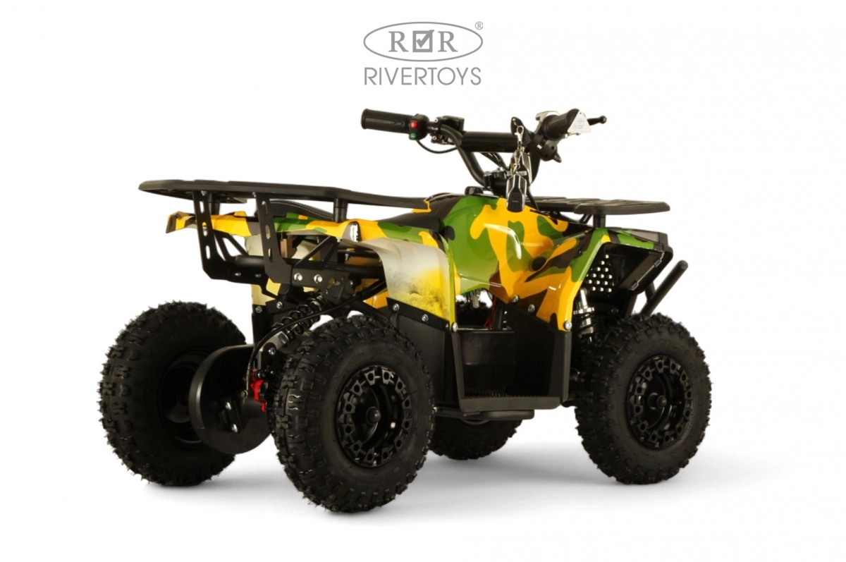 Детский электроквадроцикл RiverToys MIKA желтый камуфляж 59sgzpgx0958bpcrxts5tlyqvdtyryda