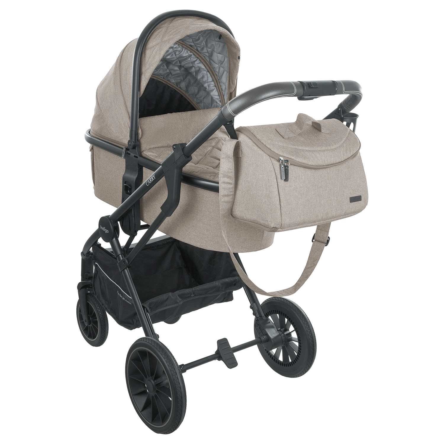 Коляска 3 в 1 INDIGO CARRY  бежевый 0cb88dd40b745a669ec23fc967d48142
