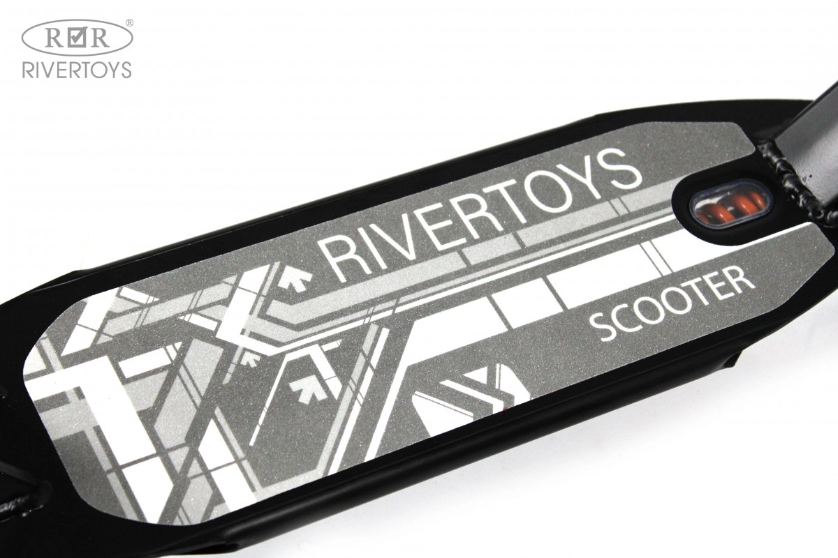 Детский самокат RiverToys HB-A7 черный yhyeby5cind7uwgqinwdmsfdwz72wej6