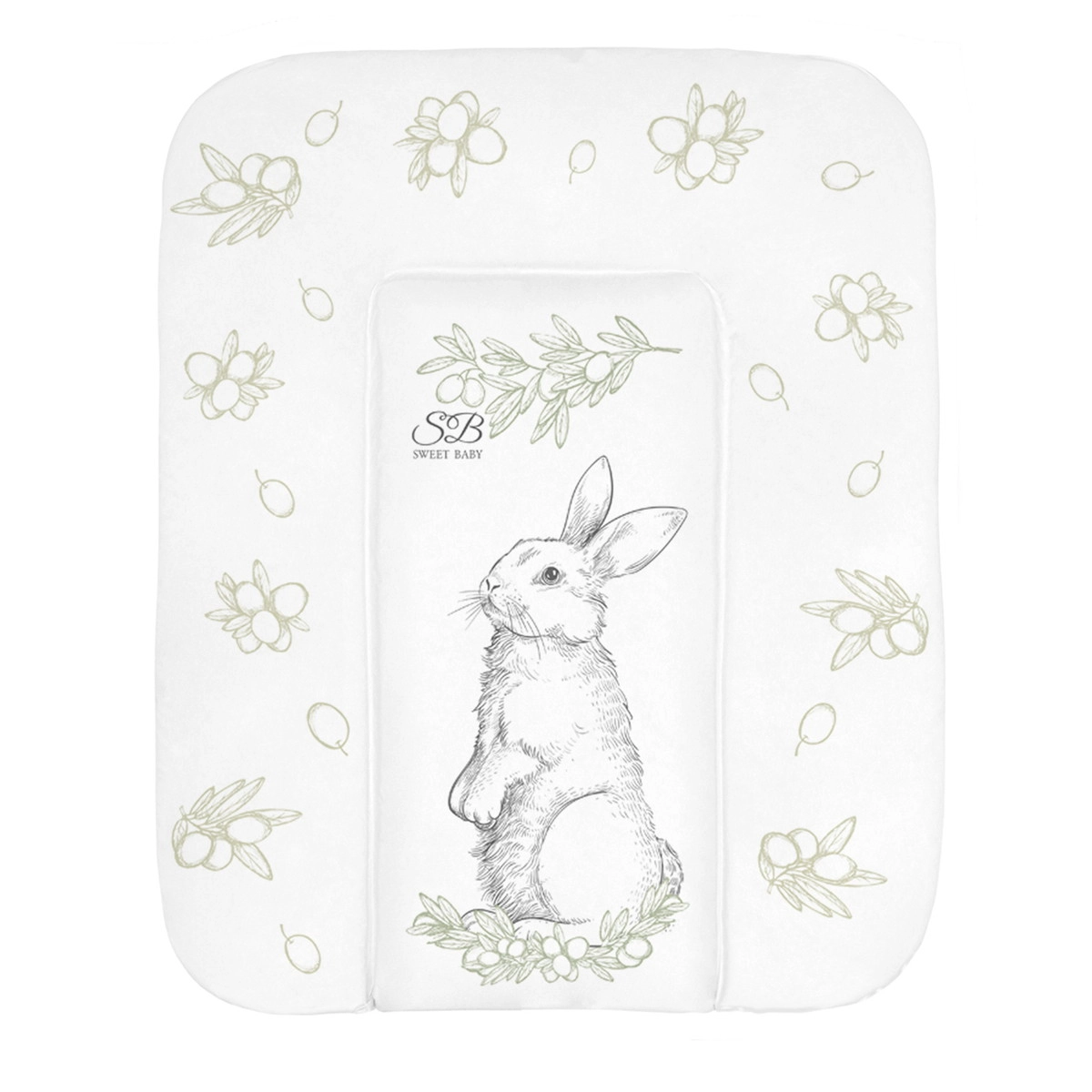 Пеленальный матрасик 58х71 Sweet Baby Foresta Magica Grigio/oliva (заяц серый/оливковый) iutgncanpcei6lo09spfhk00h3cjdk36