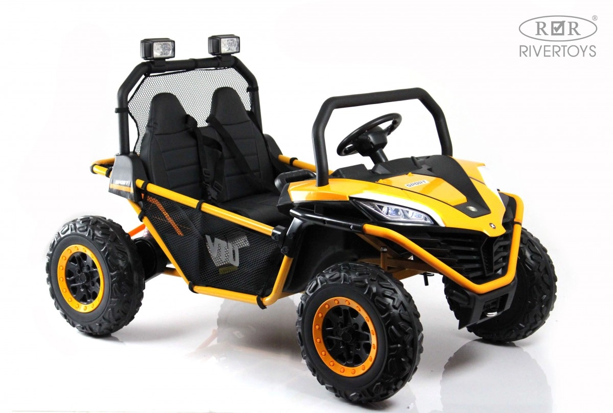 Детский электромобиль RiverToys P555PP оранжевый a79qdjmufm0ezrjd73waa81jhj1rcbjt