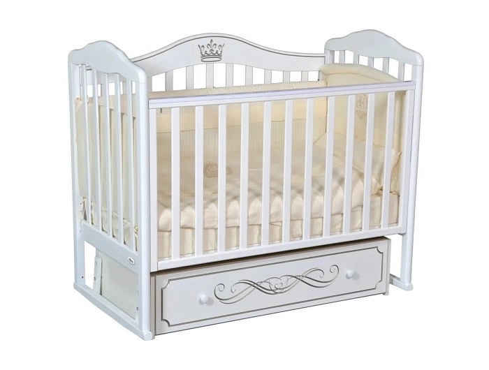 Детская кроватка Oliver Francesca Elite универсальный маятник с ящиком Белый y9zhw0fk9ms99e9l0o722pd5l4d99gs1