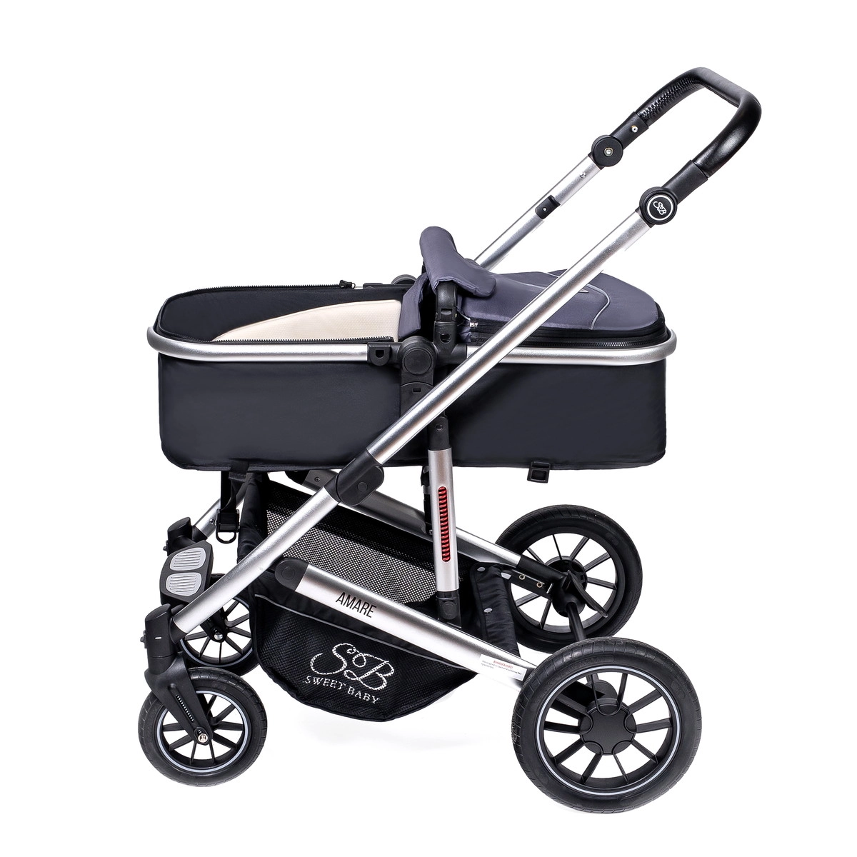 Коляска-трансформер 2 в 1 Sweet Baby Amare Grey dzz68bfpakltxwcdsq6s4wnd0ylh0pnq