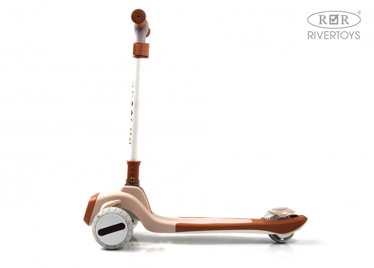 Детский самокат RiverToys HB-T8 коричневый kkckgalrzgsj0n7qpxv48a5ui10rokgb