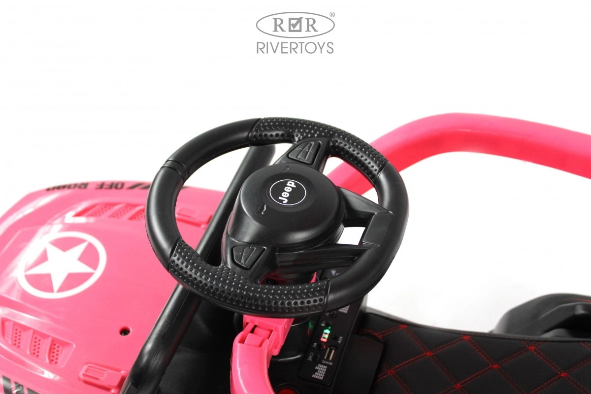 Детский электромобиль RiverToys G003GG розовый ge6pgs0f3810j18vmzhgnci8c41hadht