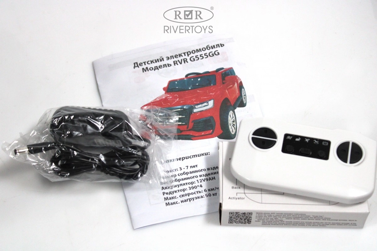 Детский электромобиль RiverToys G555GG красный kh24f3gqz1hvp1q0oat8qzx75tf9beel