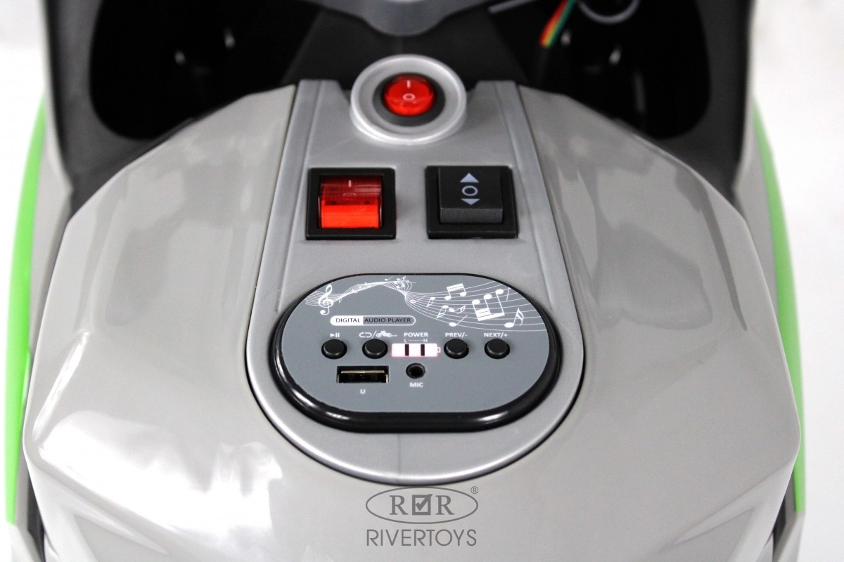Детский электромотоцикл RiverToys C005MC серый qccl05a942lpqgle7ddh2m9jzml6revt