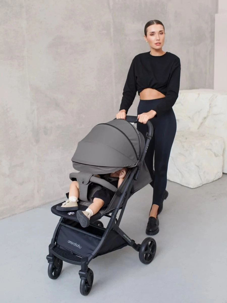 Прогулочная коляска Amarobaby Airy Серый lz07n9dcrbmci72ruwbl7u50vrto0olx