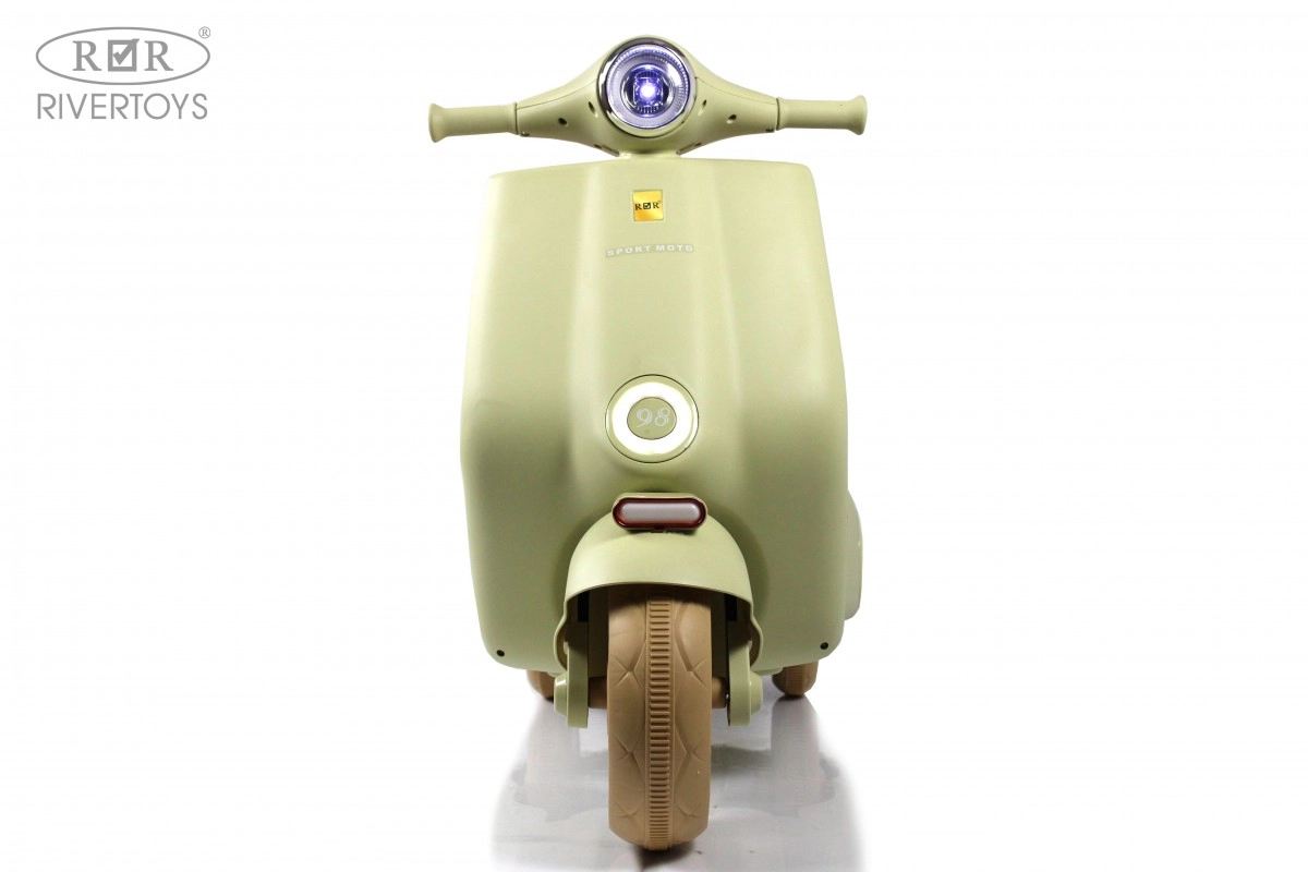 Детский электроскутер RiverToys K777PX-A зеленый 5nlm4iuydult1t4d664qnp2ha6mc89p4
