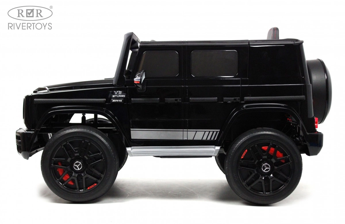 Детский электромобиль RiverToys Mercedes-AMG G63 K999KK черный глянец n52b62mfyl7ks2duyekp10cdt3fpz3rs