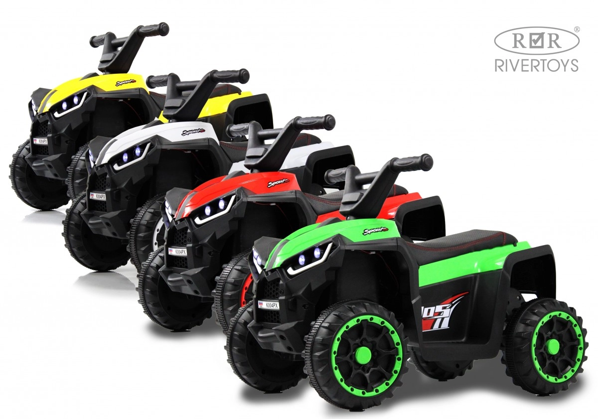 Детский электроквадроцикл RiverToys K004PX белый b72shjc10d1viijysj2fwnw35vbgit2x