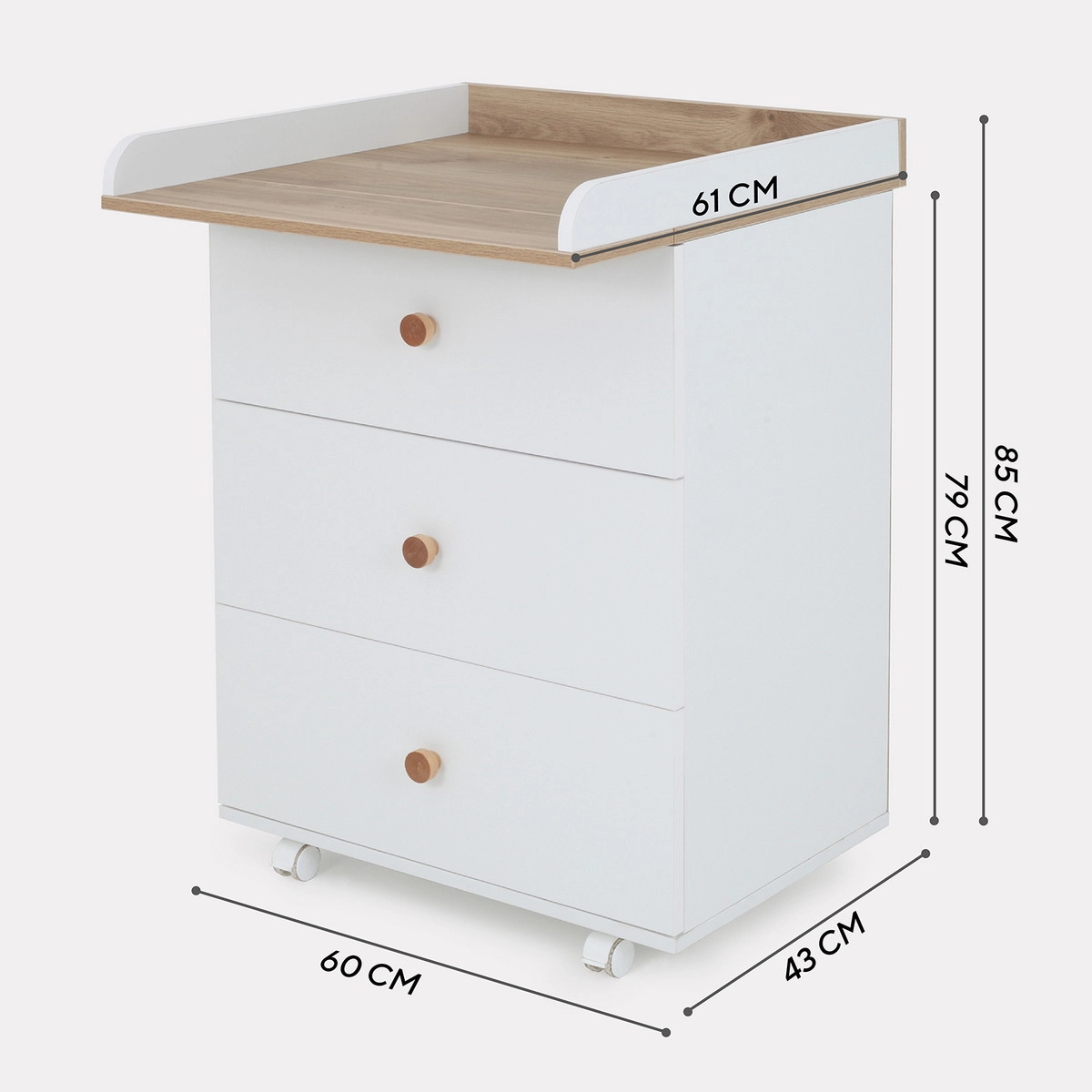 Комод RANT ELSA 3 ящ 60 см Cloud White 0e6k5j0aeg0su10djw4ihpal6b4dh51w