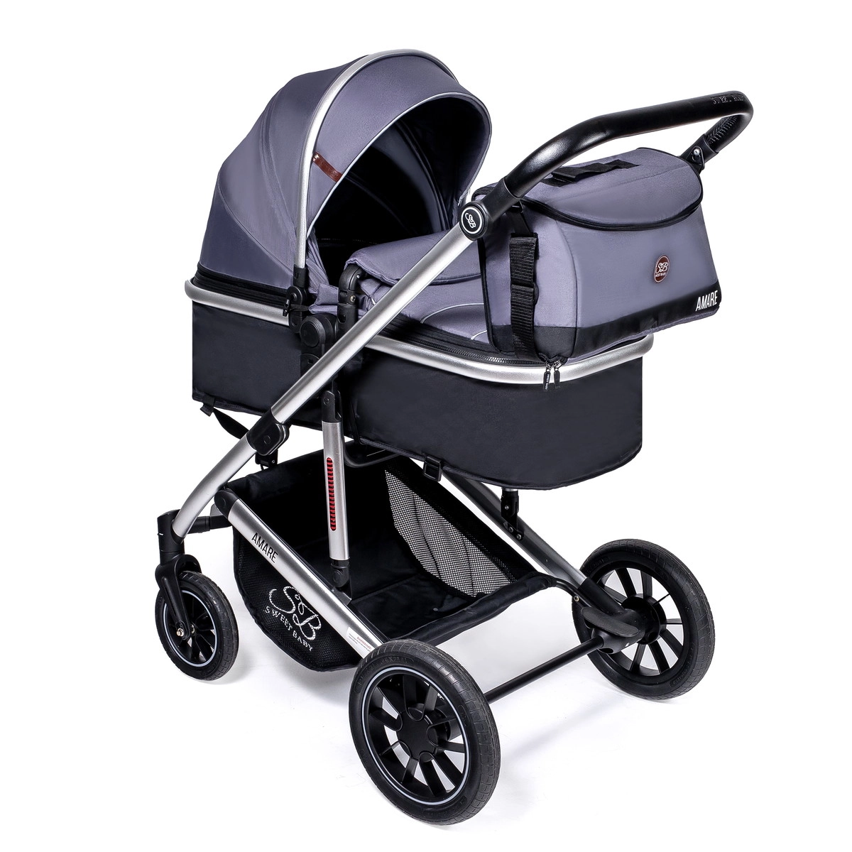Коляска-трансформер 2 в 1 Sweet Baby Amare Grey 4xcfz6o3p2gkkrrdisg6sf4yui8vwh2f