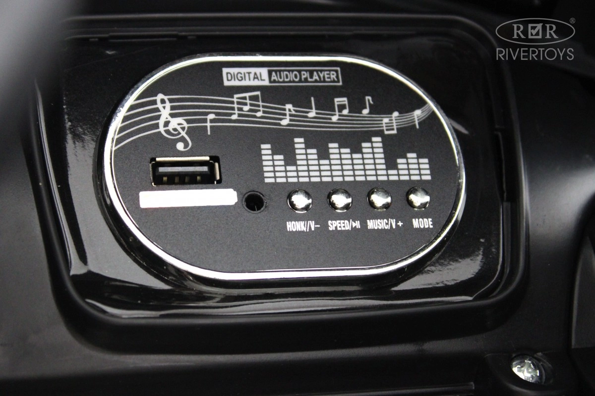 Детский электромобиль RiverToys М555БХ черный глянец 1kcmngso3mk73yq89e012f4t0whloy2c