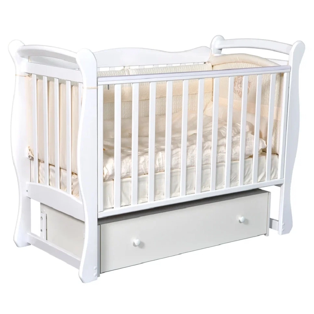 Детская кроватка АНТЕЛ Julia 1 УМ  Белый 108131302-detskaya-krovatka-antel-julia-1-um--belii