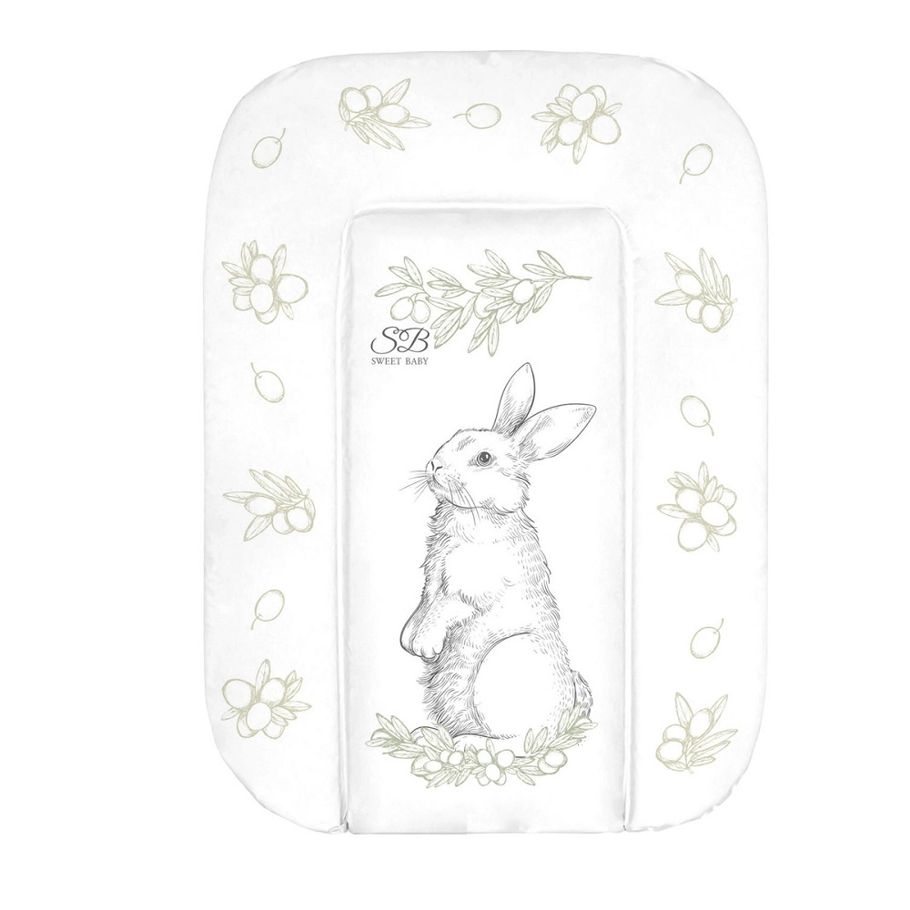 Пеленальный матрасик 48х71 Sweet Baby Foresta Magica Grigio/oliva (заяц серый/оливковый) 108135295-pelenalnii-matrasik-48h71-sweet-baby-foresta-magica
