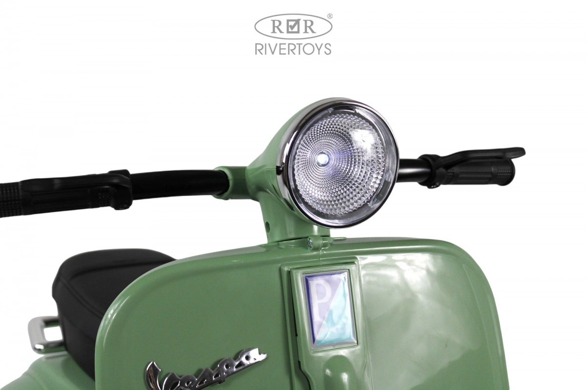 Детский электроскутер RiverToys VESPA M888MM зеленый yzf7sr3dd2xd2h7u0la0qzqfe1ygx8gv