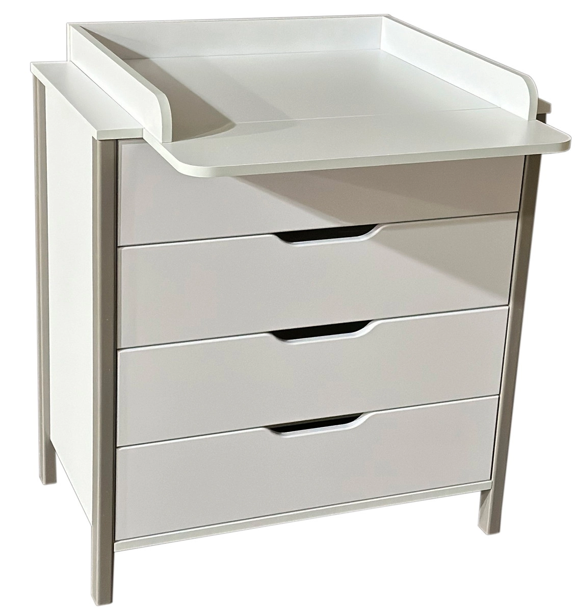 Пеленальный комод АНТЕЛ Solnyshko 12 (белый/серый)