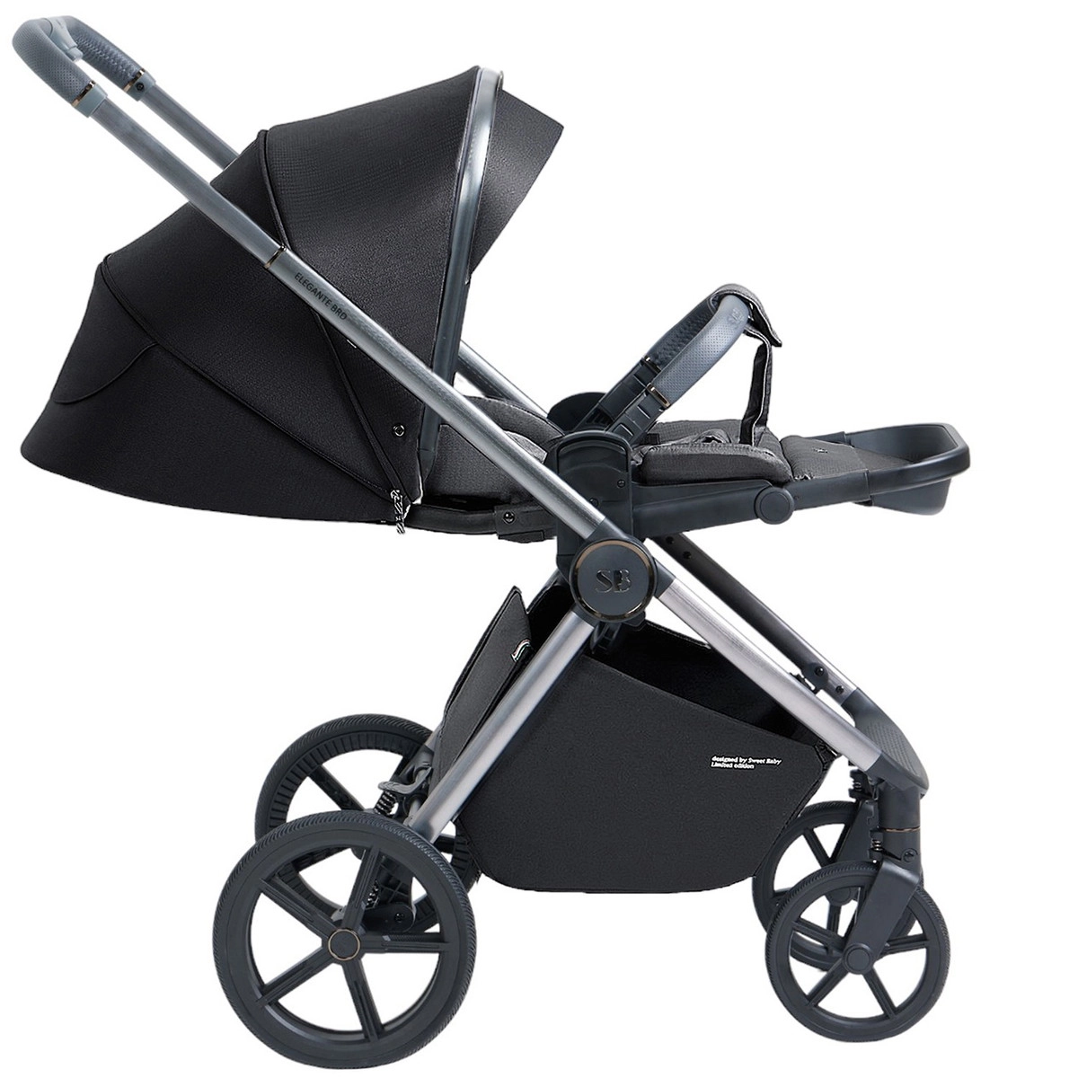 Коляска 2 в 1 Sweet Baby Elegante BRD Black g6zh8nhyopisnerexlgdzxckksp1vna2