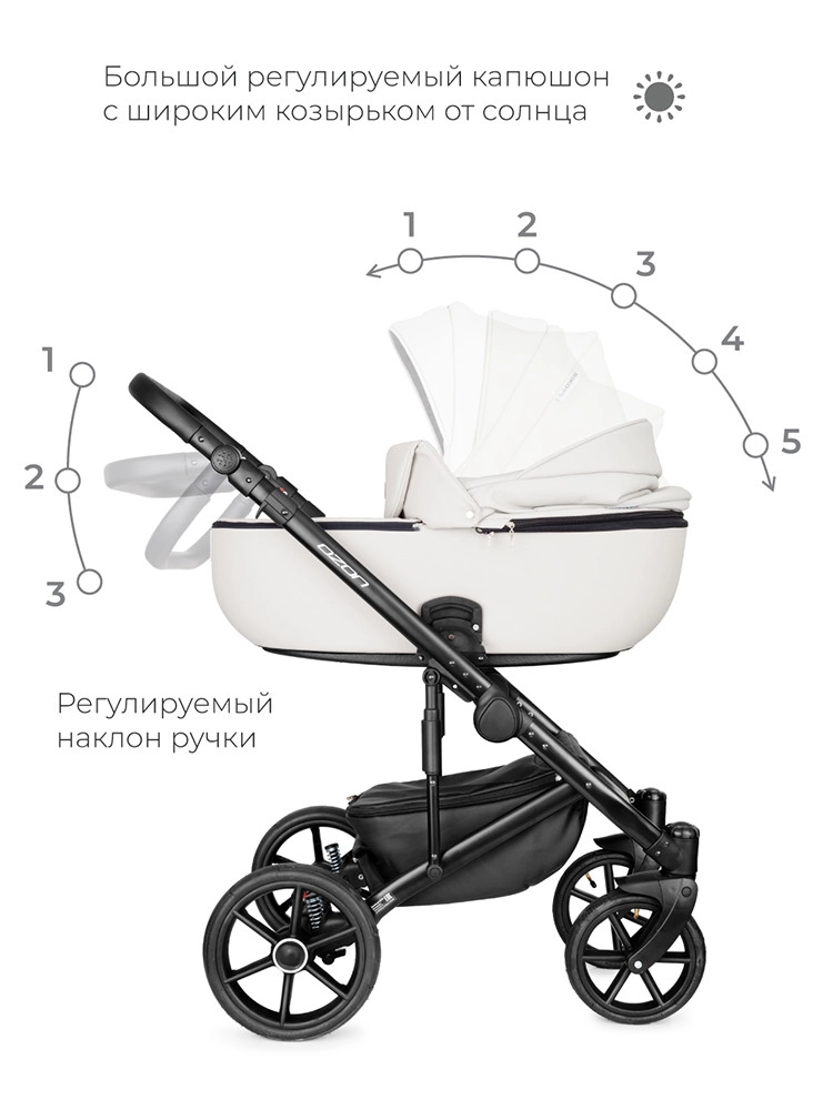 Коляска 2 в 1 RIKO BASIC OZON 07 белый 2qldtwmdaodb8vz7xyqbnc3d3n0jyyy2