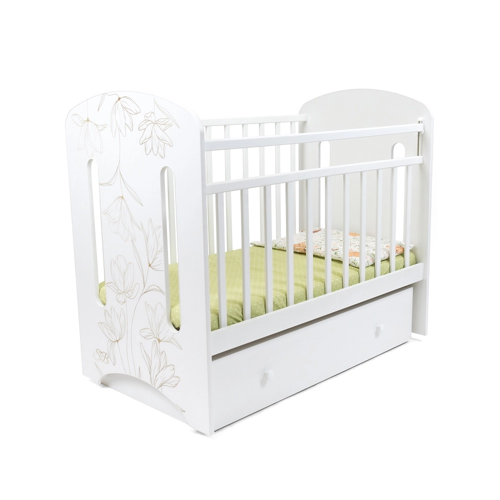 Детская кроватка Sweet Baby Sofia маятник с ящиком Белый 108135264-detskaya-krovatka-sweet-baby-sofia-mayatnik-s-yashikom-belii