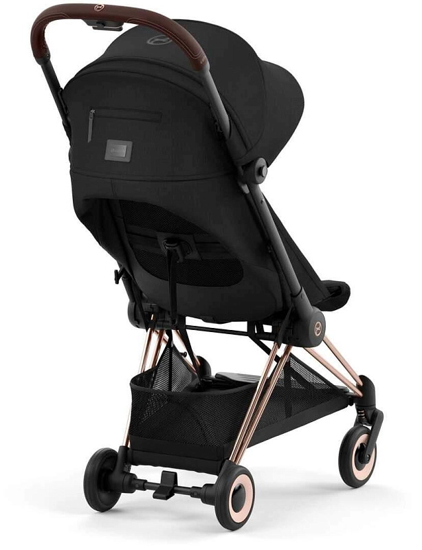 Прогулочная коляска Cybex Coya Sepia Black с дождевиком и бампером доп5