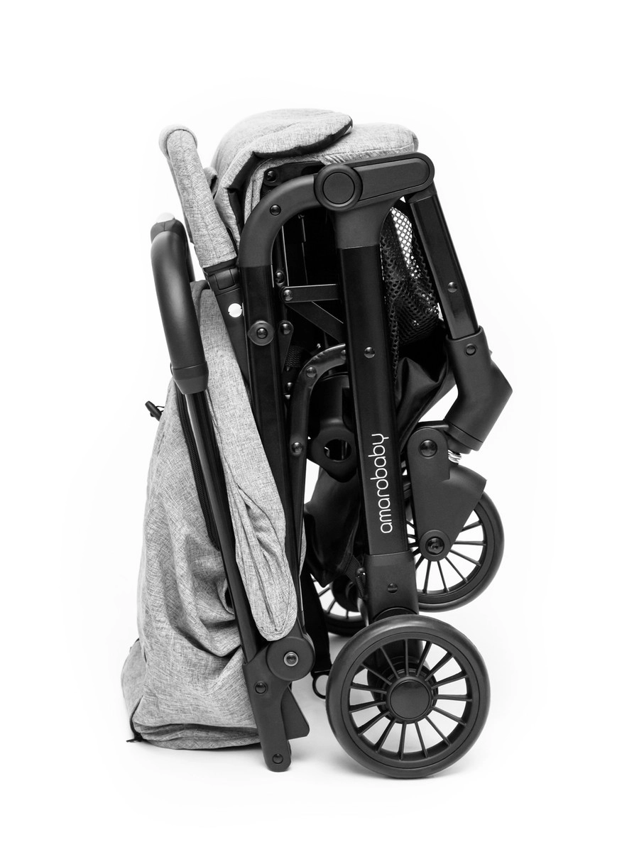 Прогулочная коляска Amarobaby Voyager Серый hyb57x8z61g4aclkz30js80ywae5w7ra