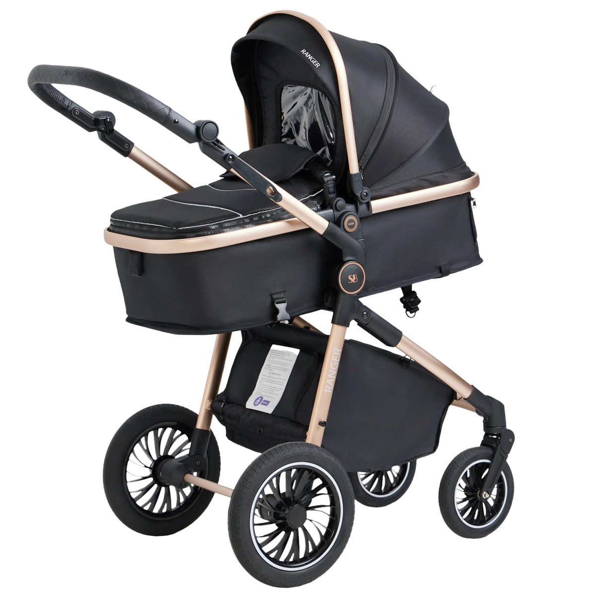 Коляска-трансформер Sweet Baby Ranger 2 в 1 Black Gold 2n1mtt2dmrv6jk4g4e8oif17y6s9828q