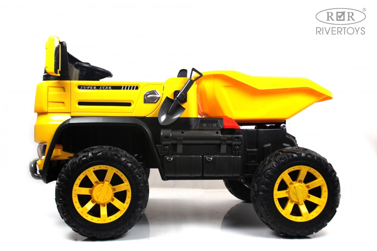 Детский электромобиль RiverToys K777AM желтый koxmli5vllvvfukepx858mar33z5aduy