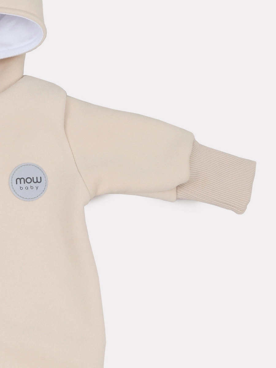 Комбинезон демисезонный MowBaby Fancy с капюшоном 68 vanilla beige wetipovqyz8q6a20ua66x9k54n9z8gdd
