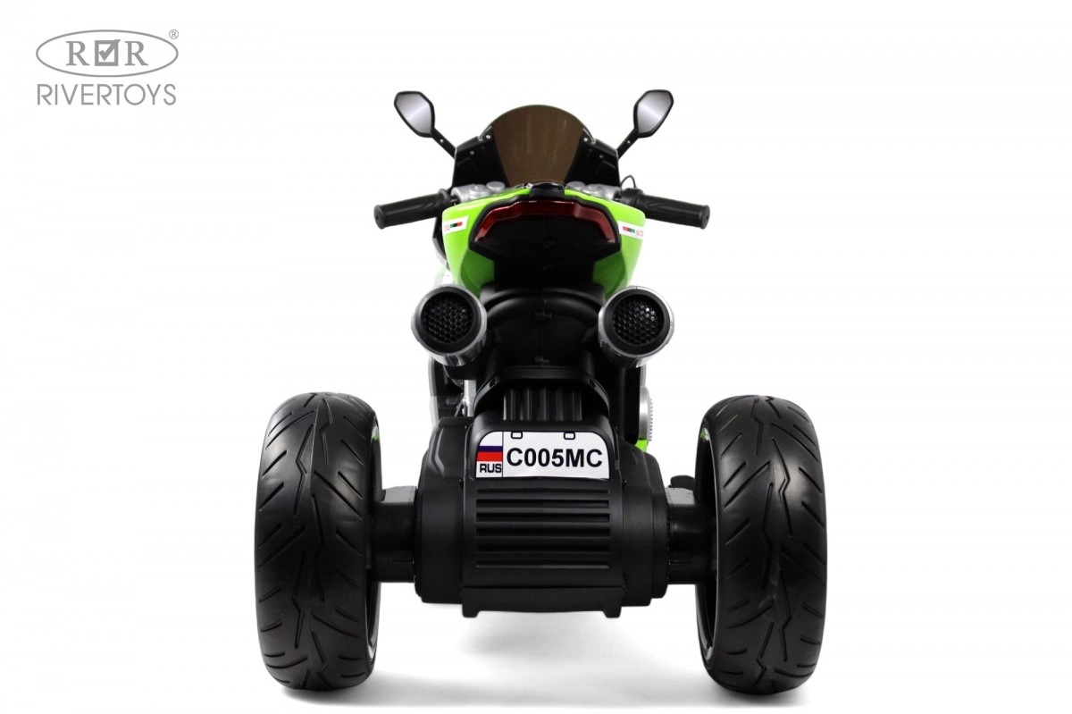 Детский электромотоцикл RiverToys C005MC серый 681eujvah9suvdd0451b8shch67hjw17