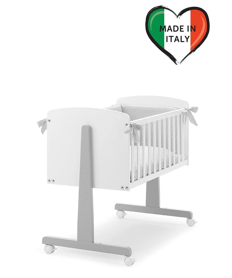 Колыбель Erbesi Ninna Cuoricine белый/серый 2t19z1mojjgn2qx086b4t05j68xi1fyc