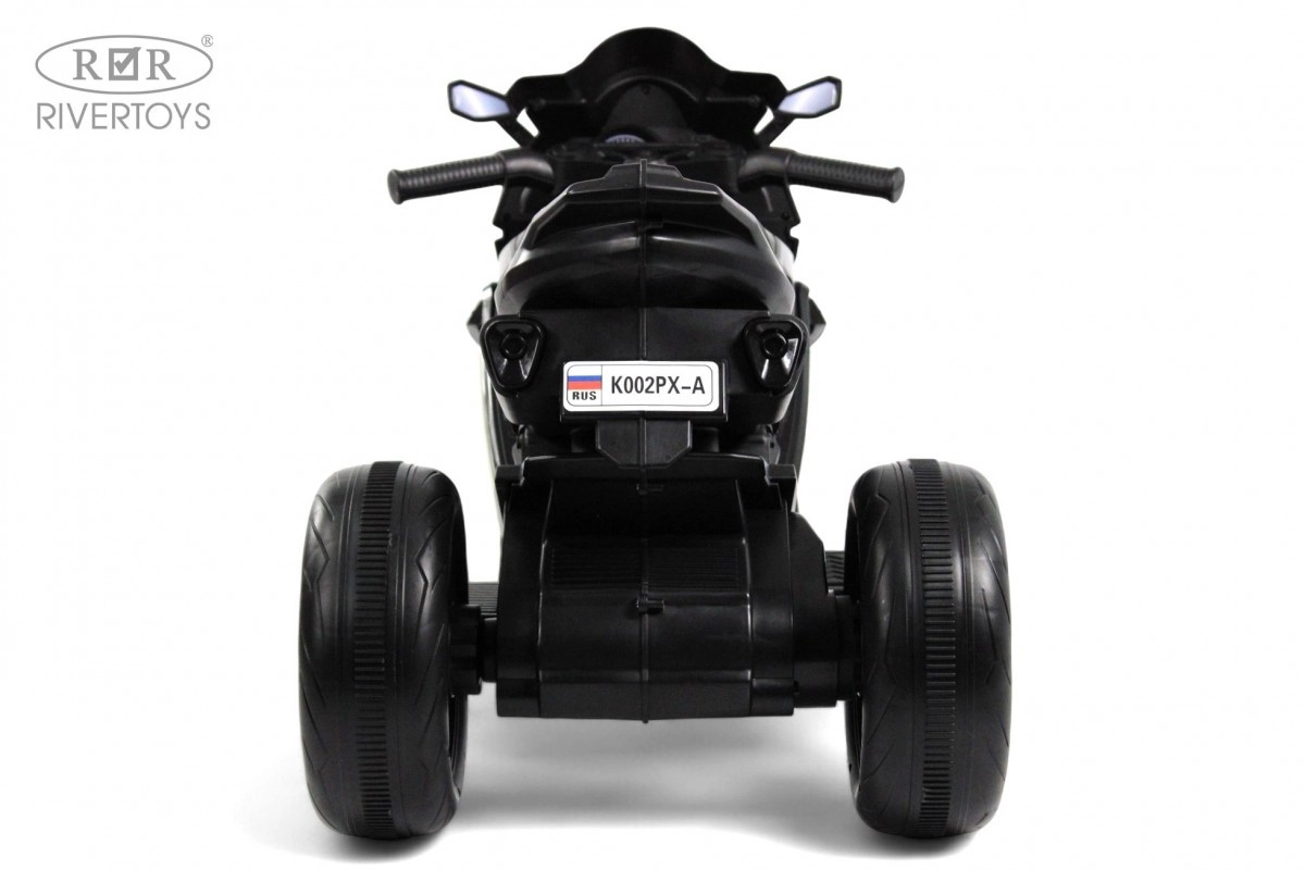 Детский электротрицикл RiverToys K002PX-A черный gwj3gfd3swbiea6kw83f04obukr4e8bk
