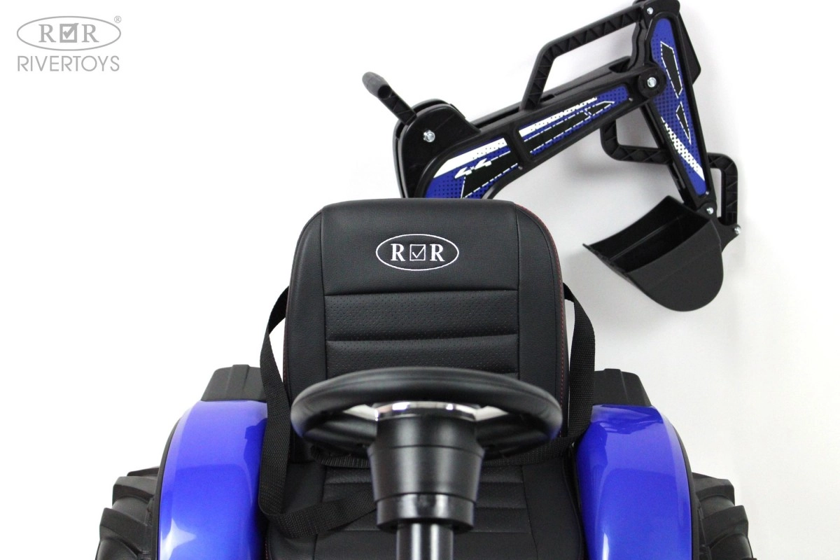 Детский электромобиль RiverToys экскаватор-погрузчик A777MP BLUE синий 6afbp96buvwq4lzl0va38adozfa9godl