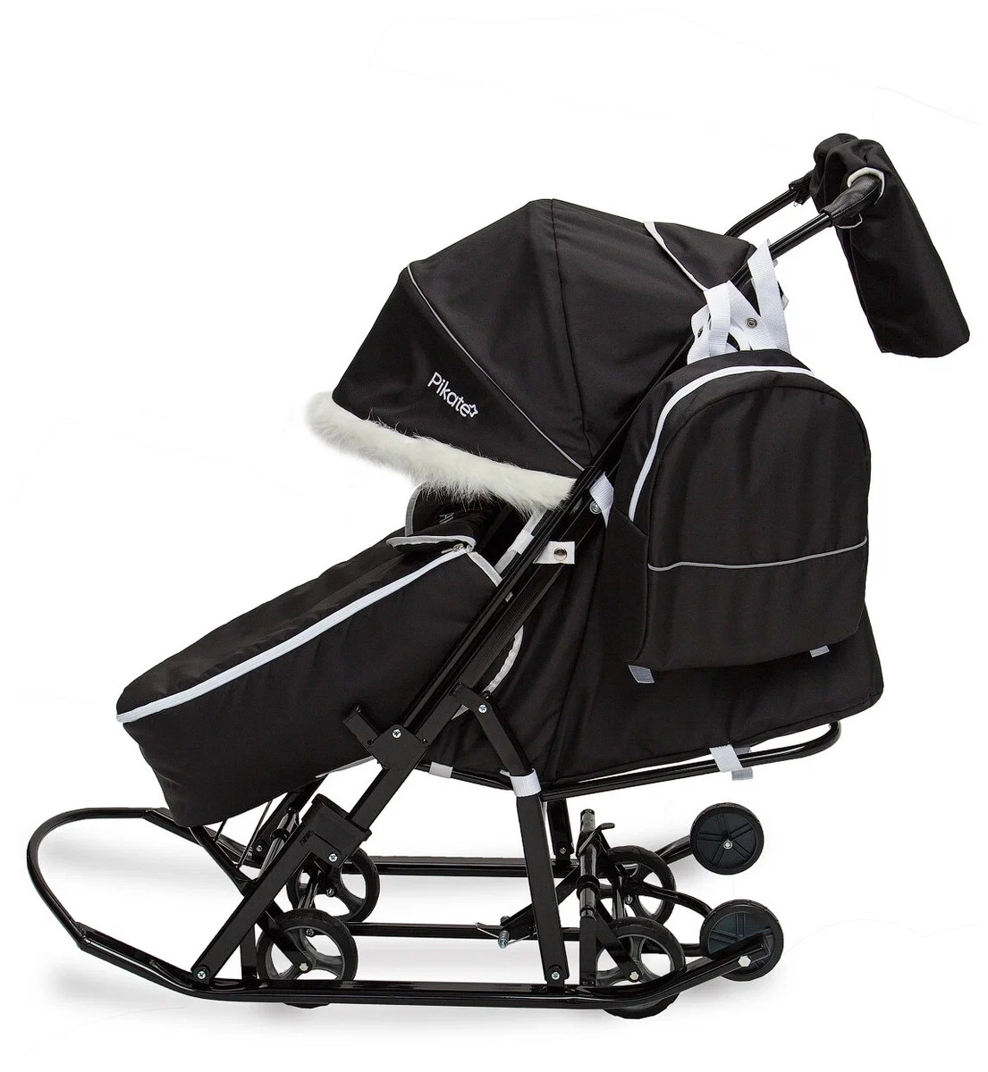 Санки-коляска Pikate Arctic черный 9d2c0zx081u3qnzcu2t8dumj9af5g66v