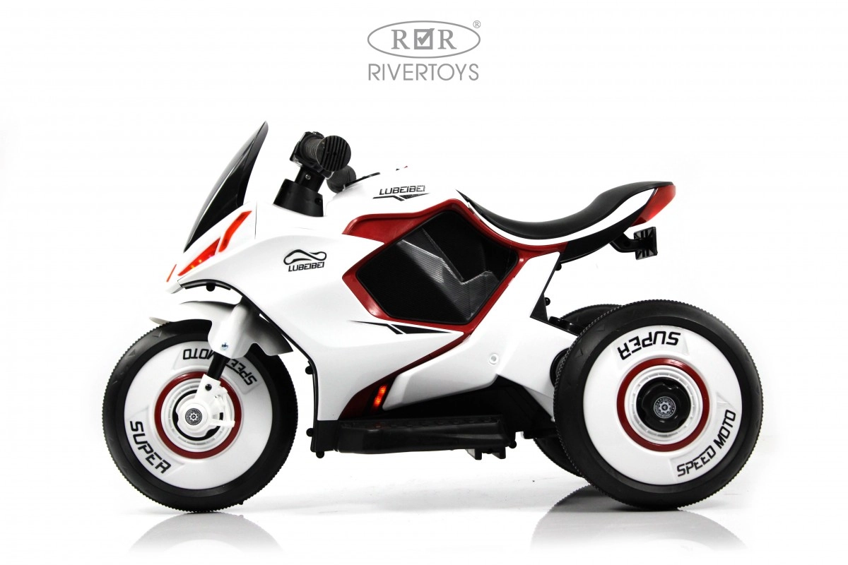 Детский электромотоцикл RiverToys G004GG белый bo1qsyn3slvhygvr0z3hx2xjd9ecphc5