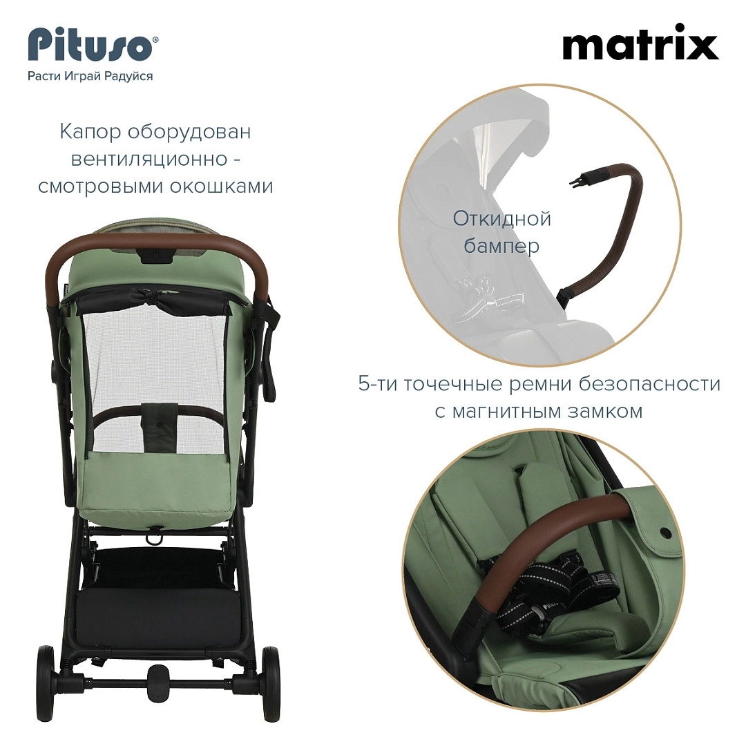 Прогулочная коляска PITUSO MATRIX Graphite 1e9cr038sbfptbok1s3g7sdx750w1eyf