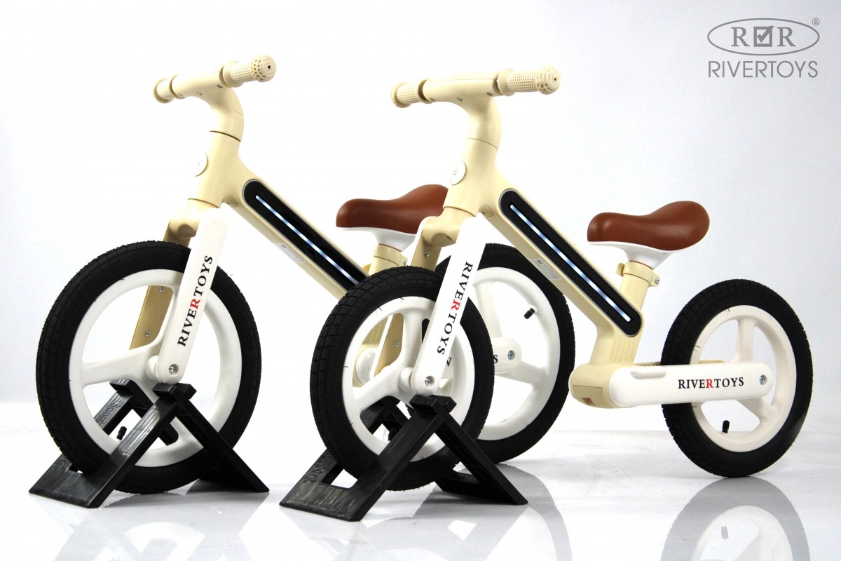 Детский беговел RiverToys HB-002 бежевый sjqlt7ng6yioml4o94jn1839kxretkag