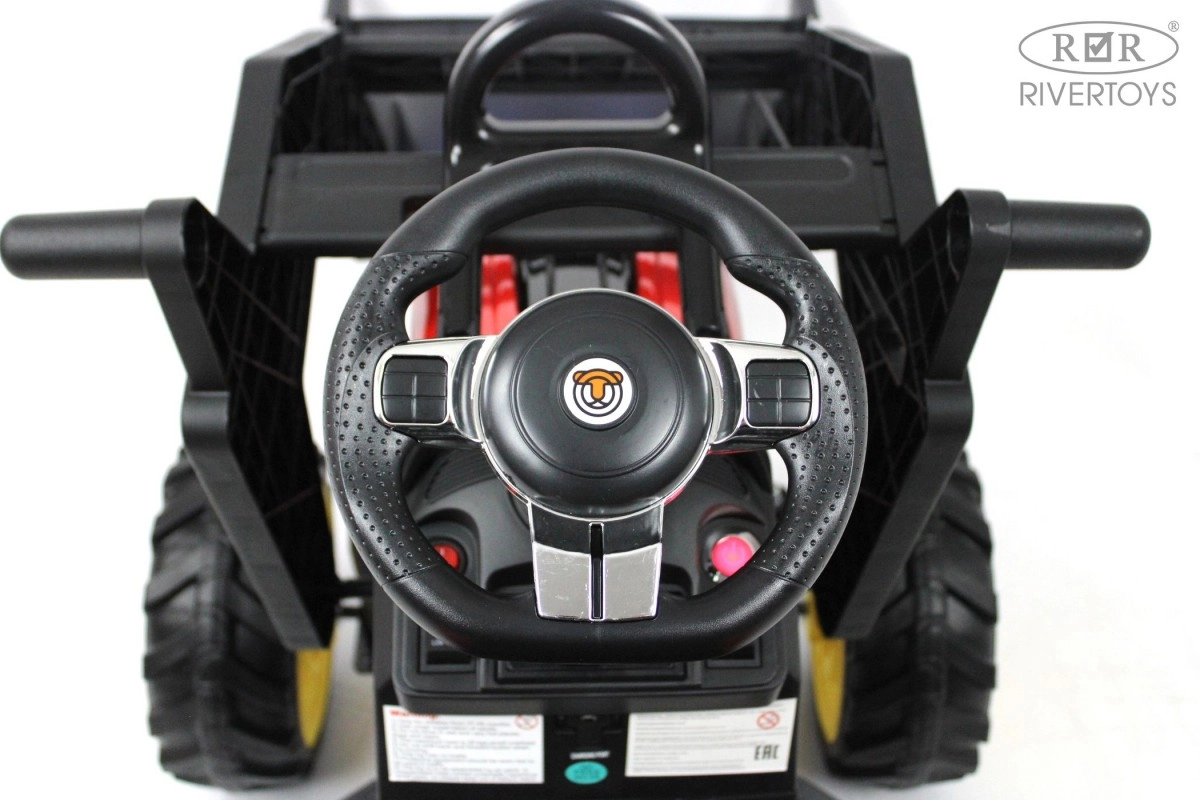 Детский электромобиль RiverToys экскаватор-погрузчик A777MP RED красный h3wsxozih5jnlk87ot44pamc91e2mcir