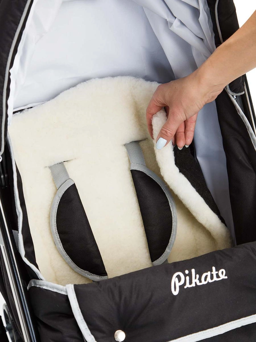 Санки-коляска Pikate Onyx чёрный fs10p8s5409e658vaz6l1j7gakhji41k