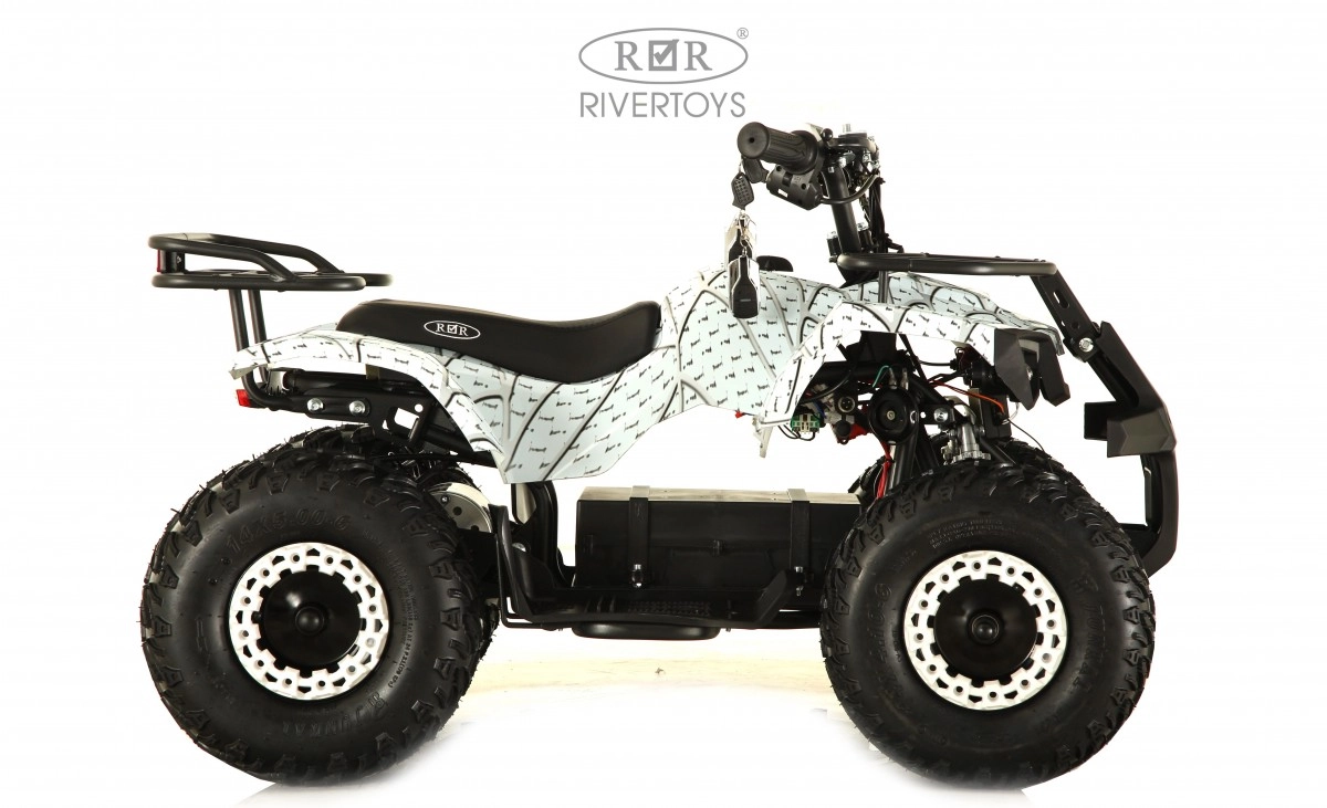 Детский электроквадроцикл RiverToys TIKI LUX белый спайдер p6cu541fhrgpnfr937a7gp5iculibg92