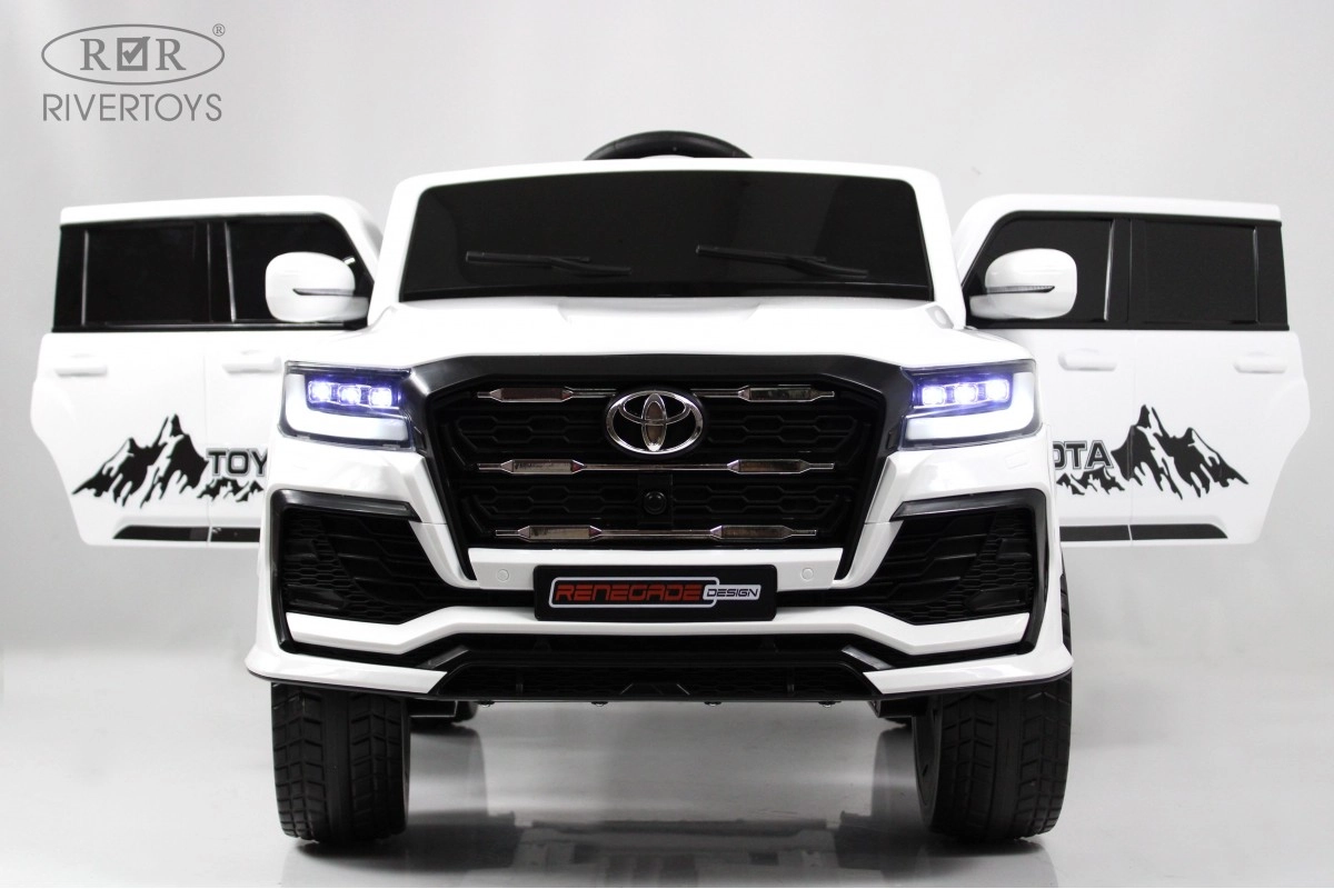 Детский электромобиль RiverToys G555GG белый g8kopsjnjwewmq4dskskky5twrg3c5nf