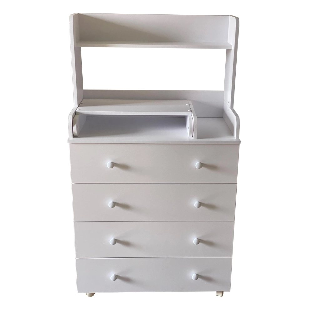 Пеленальный комод Антел Ульяна (1) ЛДСП 800/4 с полкой Белый 108131211-pelenalnii-komod-antel-ulyana-1-ldsp-800-4-s-polkoi-belii