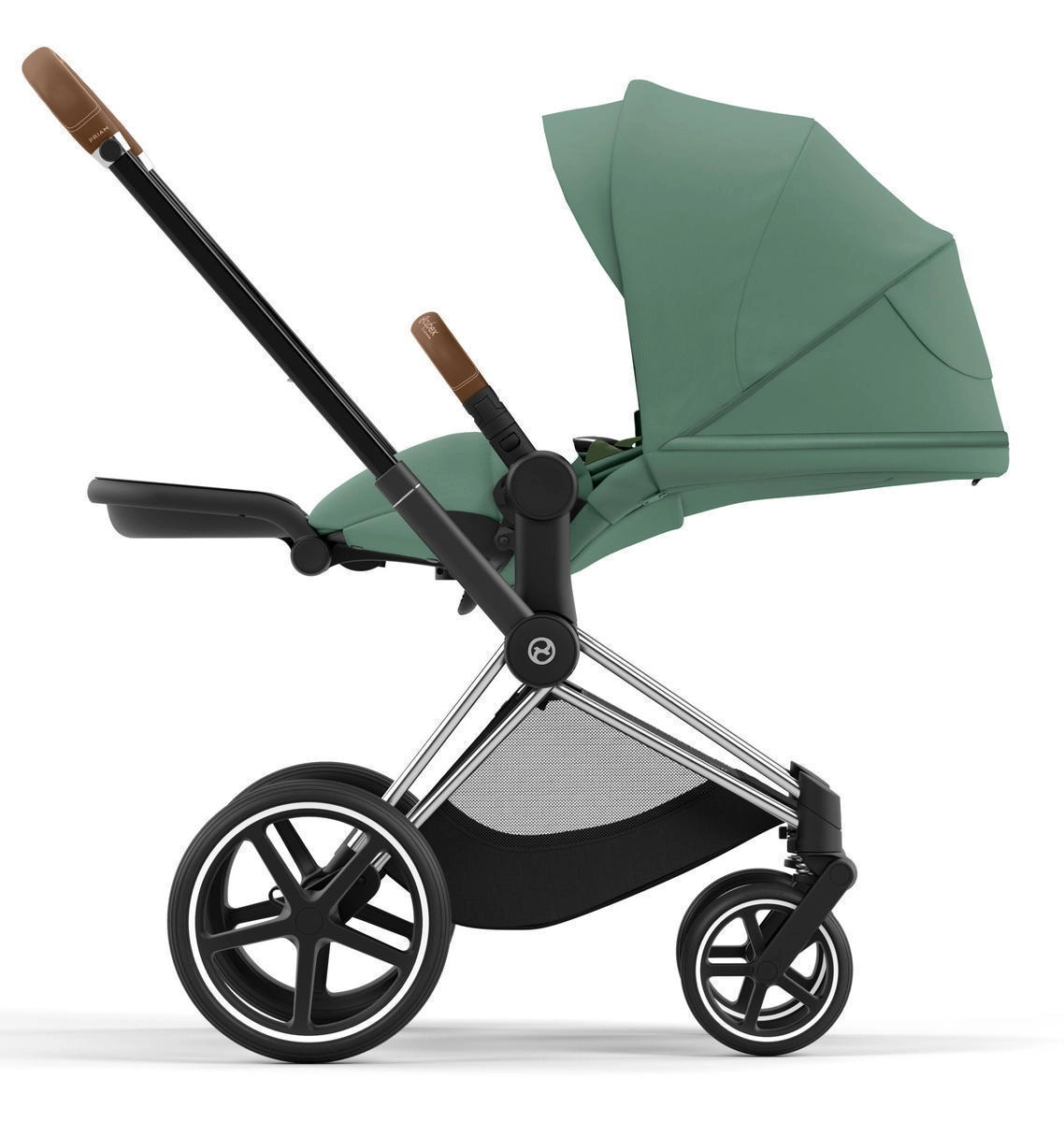 Коляска 2 в 1 Cybex Priam IV (шасси Chrome Brown) Leaf Green 9634v0iazszo7wciebcnko09u5tfvzne
