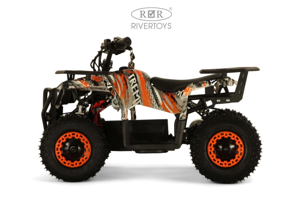 Детский электроквадроцикл RiverToys MIKA оранжевый xefjokllcyeppn7xqih2117tq8w93bu4